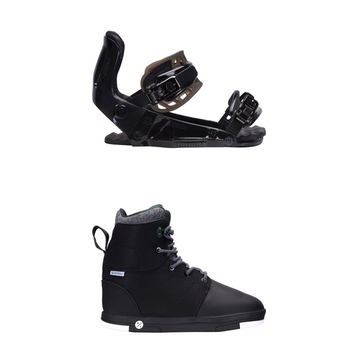 Hyperlite - System Pro Wakeboard Bindings + Distortion System Boots 2022