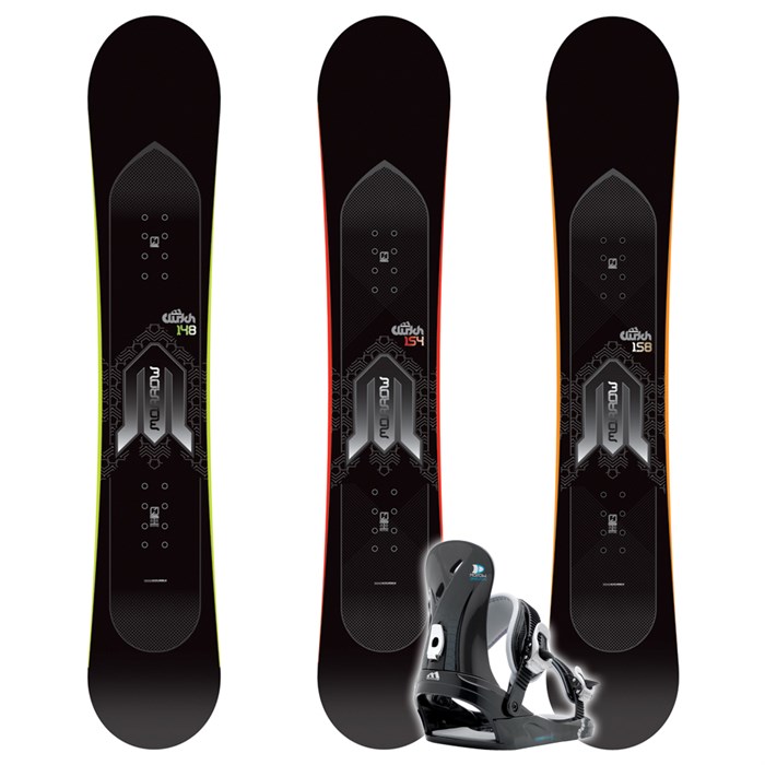 Morrow Clutch Snowboard + Dimension Bindings 2009 | evo