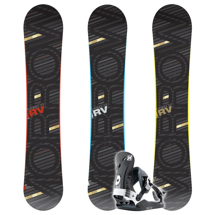 Morrow RV Wide Snowboard + Invasion Bindings 2009 | evo