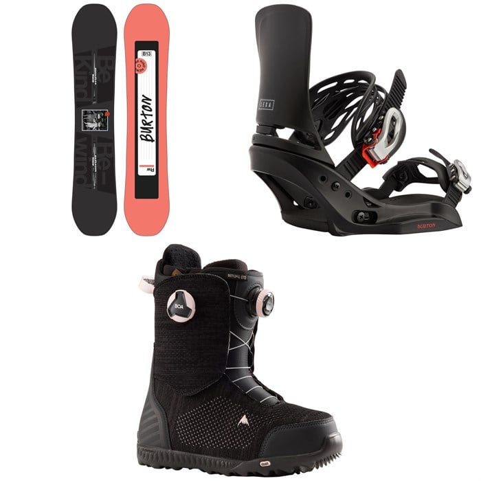 Burton - Rewind Snowboard + Lexa EST Snowboard Bindings + Ritual LTD Boa Snowboard Boots - Women's 2022