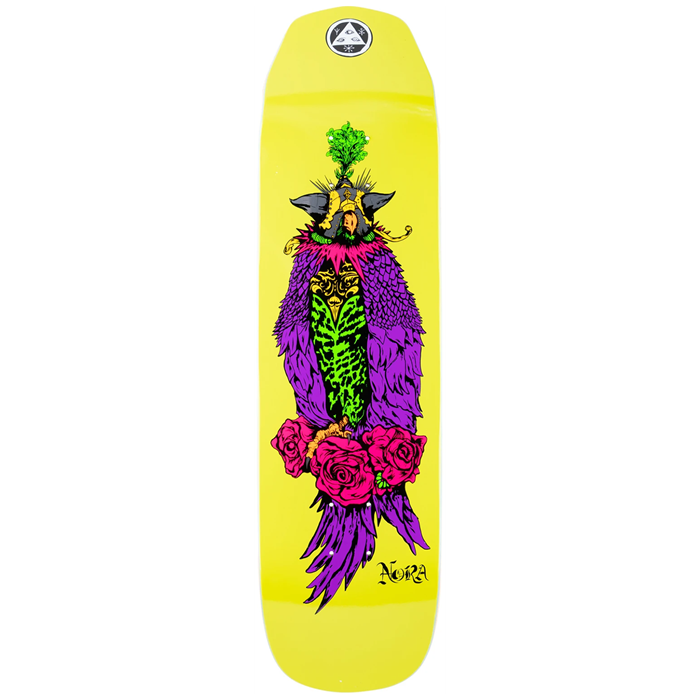 Welcome - Peregrine on Wicked Princess Neon Yellow 8.125 Skateboard Deck