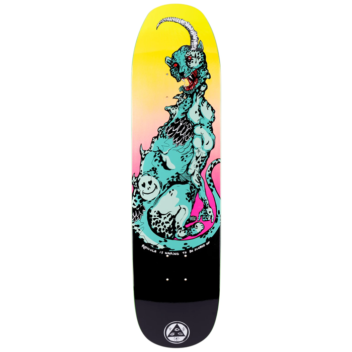 Welcome - Cheetah on Son of Moontrimmer Black Surf Fade 8.25 Skateboard Deck