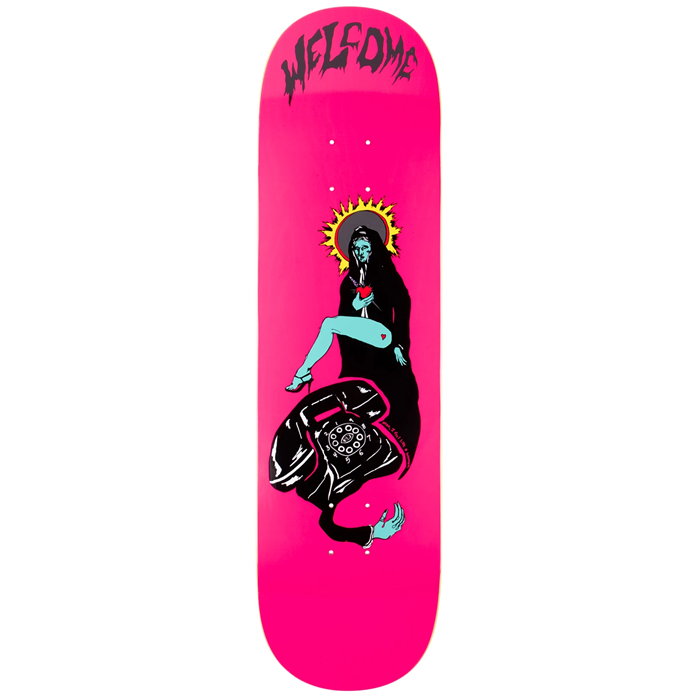 Welcome - Call Mary on Labrys Hot Pink 8.5 Skateboard Deck