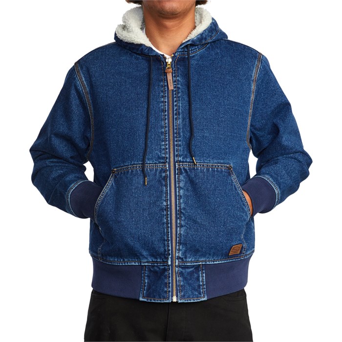 RVCA - Chainmail Denim Hooded Jacket
