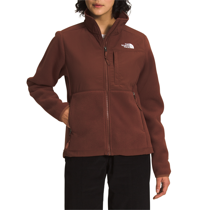 North Face Women's Size S/P Chocolate Brown Denali Fleece Jacket Zipper  Pockets