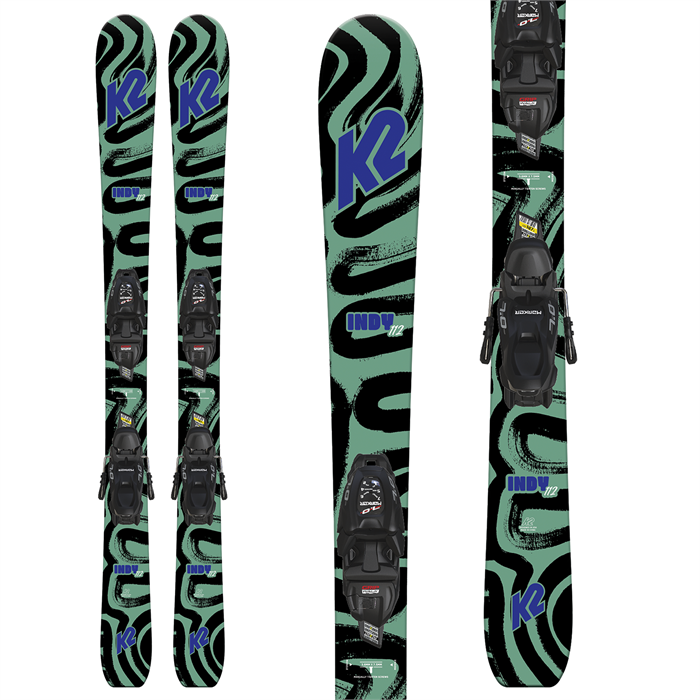 K2 - Indy Skis + FDT 7.0 Bindings - Kids' 2023