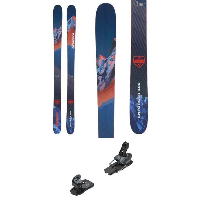 Nordica Enforcer 100 Skis + Salomon Warden MNC 13 Ski Bindings 2021 ...