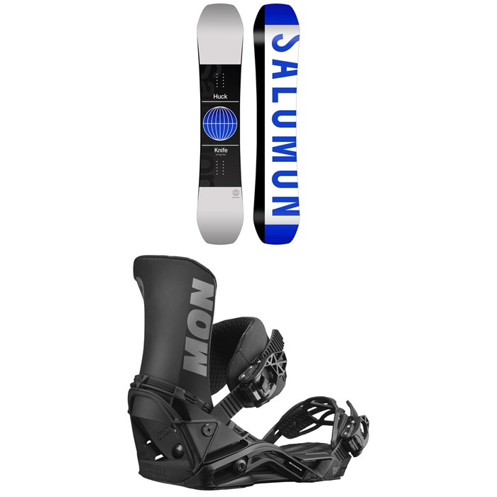Salomon - Huck Knife Snowboard + District Snowboard Bindings 2022