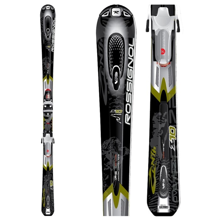 Rossignol Zenith Z10 Oversize Skis + Bindings Used 2009 evo
