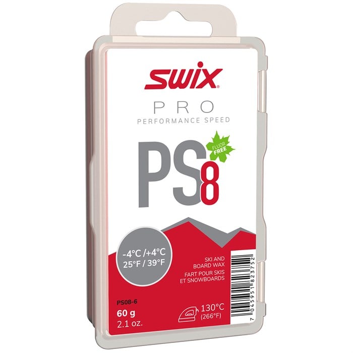 SWIX - PS8 Red -4°C/4°C 60g Wax