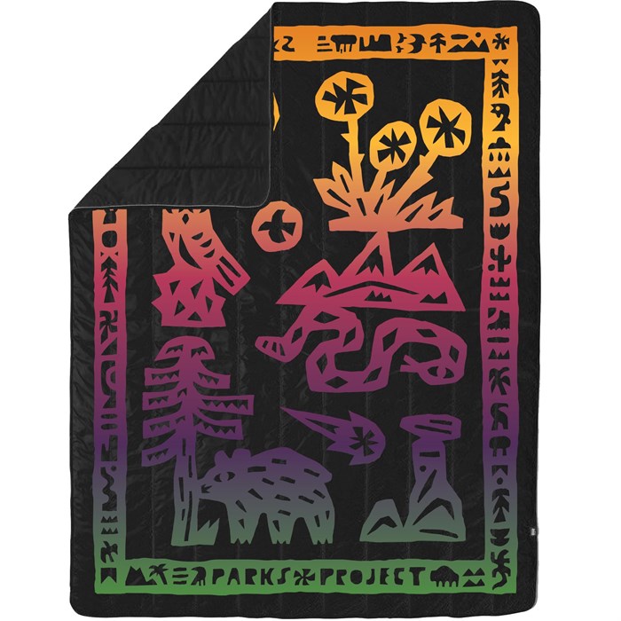 Parks Project - National Parks Woodcuts Camp Blanket