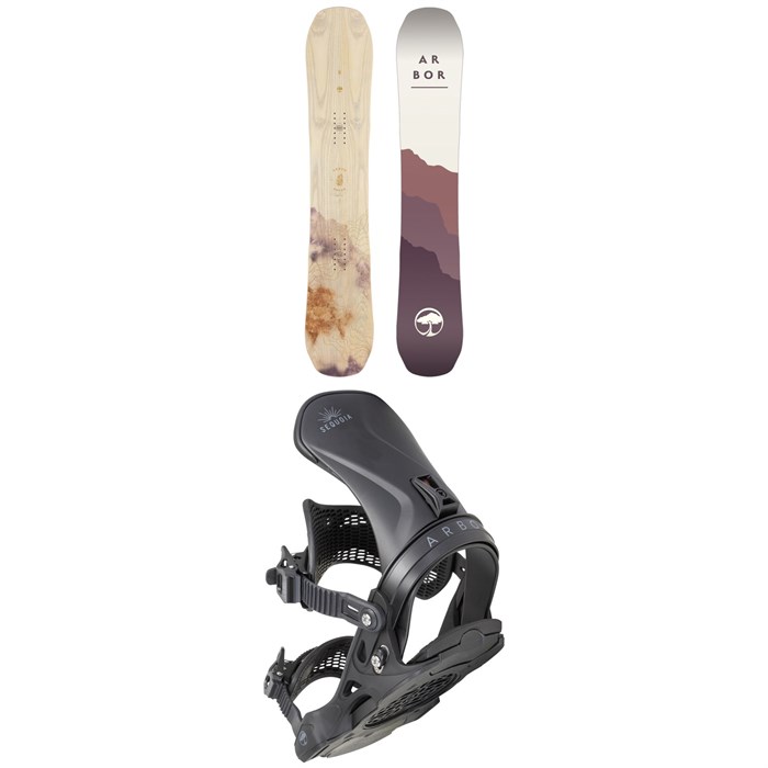 Arbor - Swoon Rocker Snowboard + Sequoia Snowboard Bindings - Women's 2023