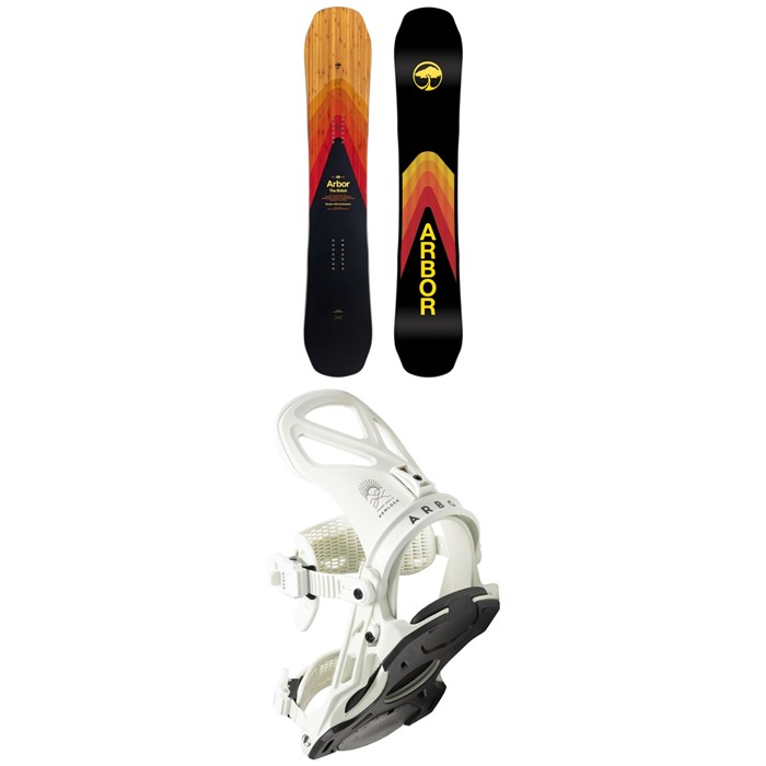 Arbor - Shiloh Rocker Snowboard + Hemlock Snowboard Bindings 2023