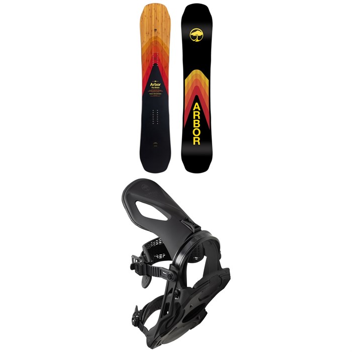 Arbor - Shiloh Rocker Snowboard + Cypress Snowboard Bindings 2023