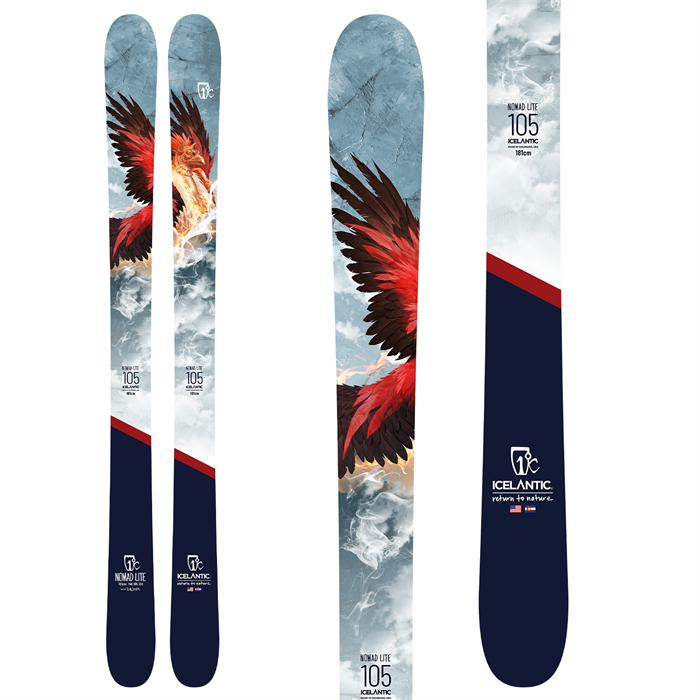 【HOT在庫】ICELANTIC NOMAD105 LITE + MARKER LORD SP スキー