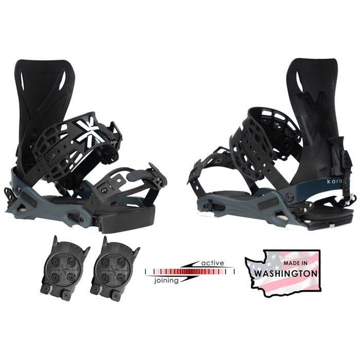 Karakoram PRIME Wayfinder + Quiver Connectors Snowboard Bindings