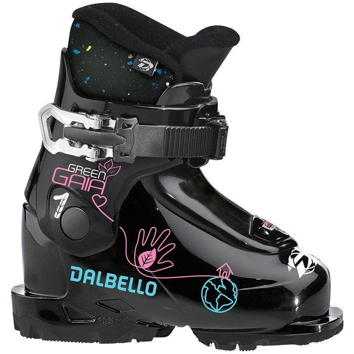 Dalbello Scarponi Da Sci Green Gaia 2.0 GW Jr – Ragazza, Nero, Taglia 34, Materiali Riciclati, GripWalk