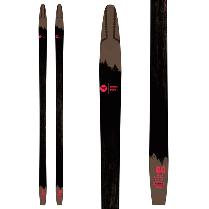 Rossignol BC 80 Positrack Cross Country Skis + BC Auto Bindings 2023 evo