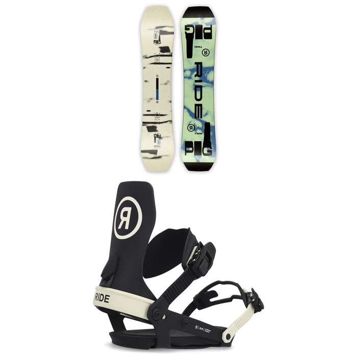 Ride - Twinpig Snowboard + A-6 Snowboard Bindings 2023