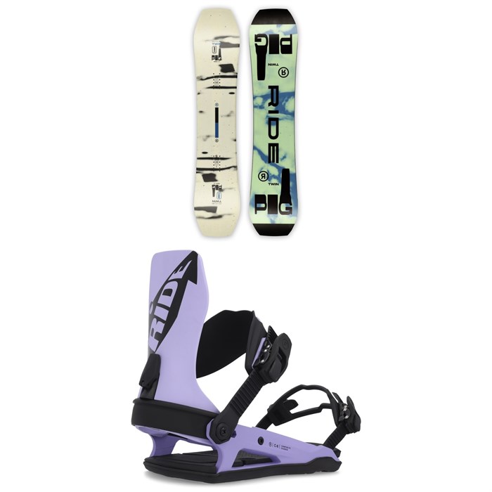 Ride - Twinpig Snowboard + C-6 Snowboard Bindings 2023