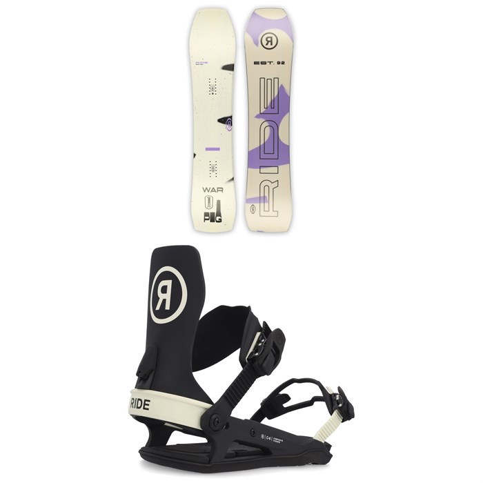 Ride - Warpig Snowboard + C-6 Snowboard Bindings 2023