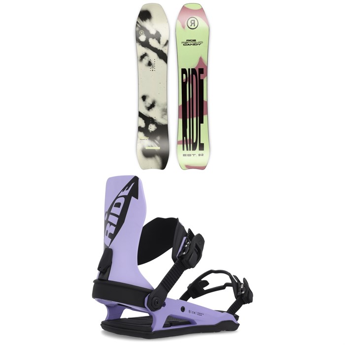 Ride - Psychocandy Snowboard + C-6 Snowboard Bindings 2023