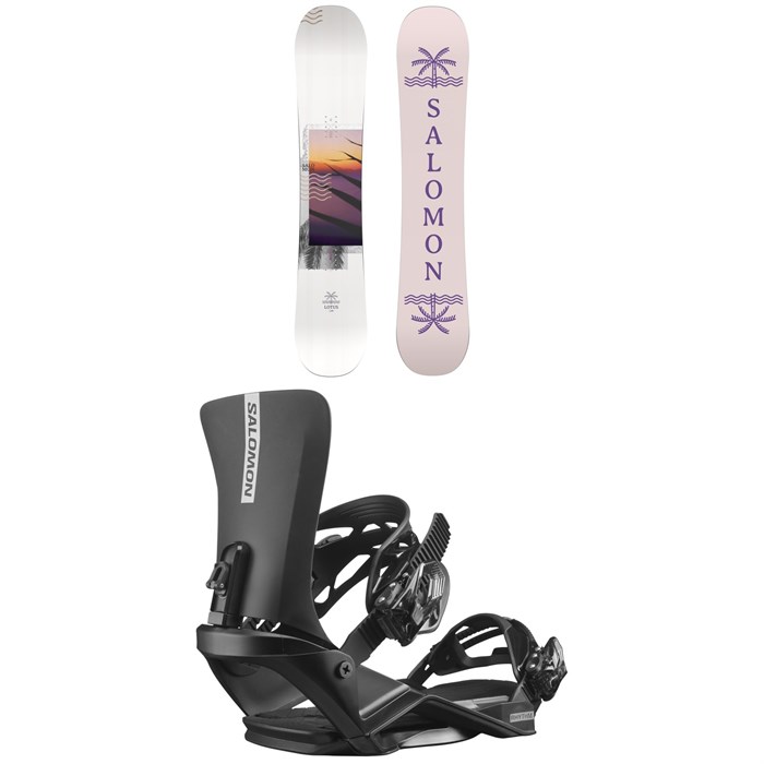 Salomon - Lotus Snowboard + Salomon Rhythm Snowboard Bindings 2023