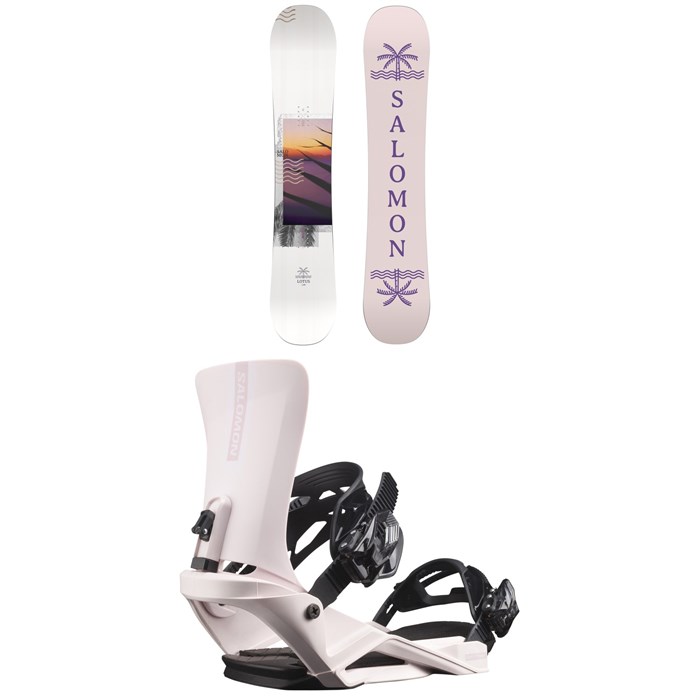 Salomon - Lotus Snowboard + Salomon Rhythm Snowboard Bindings 2023