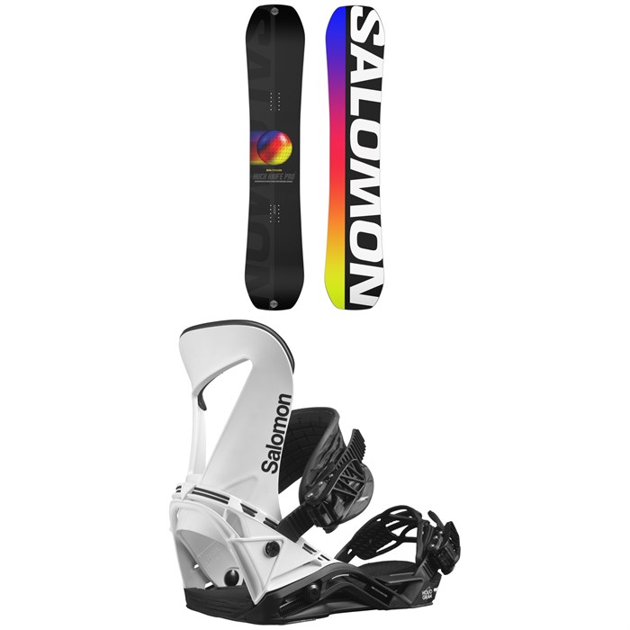 Salomon - Huck Knife Pro Snowboard + Hologram Snowboard Bindings 2023