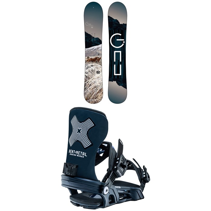 GNU - Ravish C2 Snowboard + Bent Metal Stylist Snowboard Bindings - Women's 2023