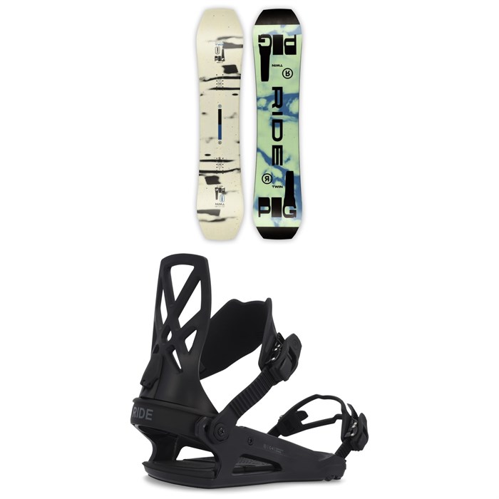 Ride - Twinpig Snowboard + C-4 Snowboard Bindings 2023