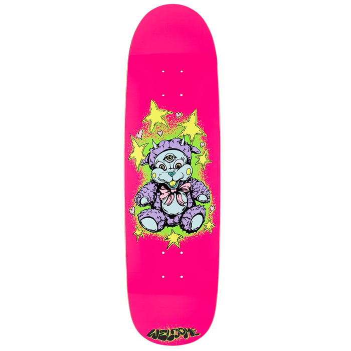 Welcome - Lamby on Atheme Hot Pink 8.8 Skateboard Deck