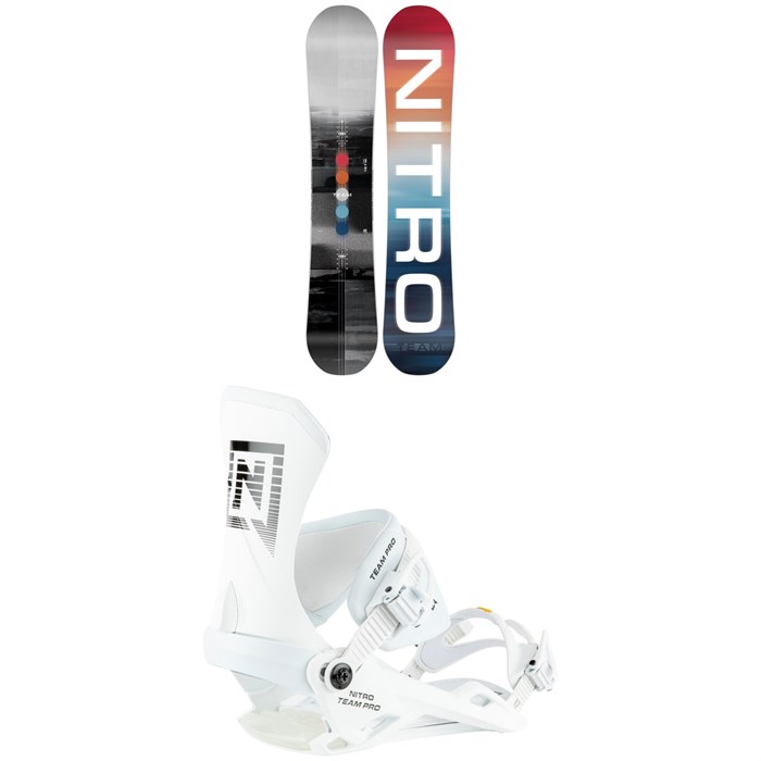 Nitro - Team Snowboard + Team Pro Snowboard Bindings 2023