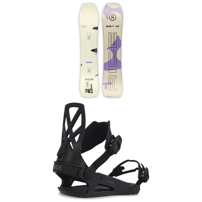 Ride - Warpig Snowboard + C-4 Snowboard Bindings 2023