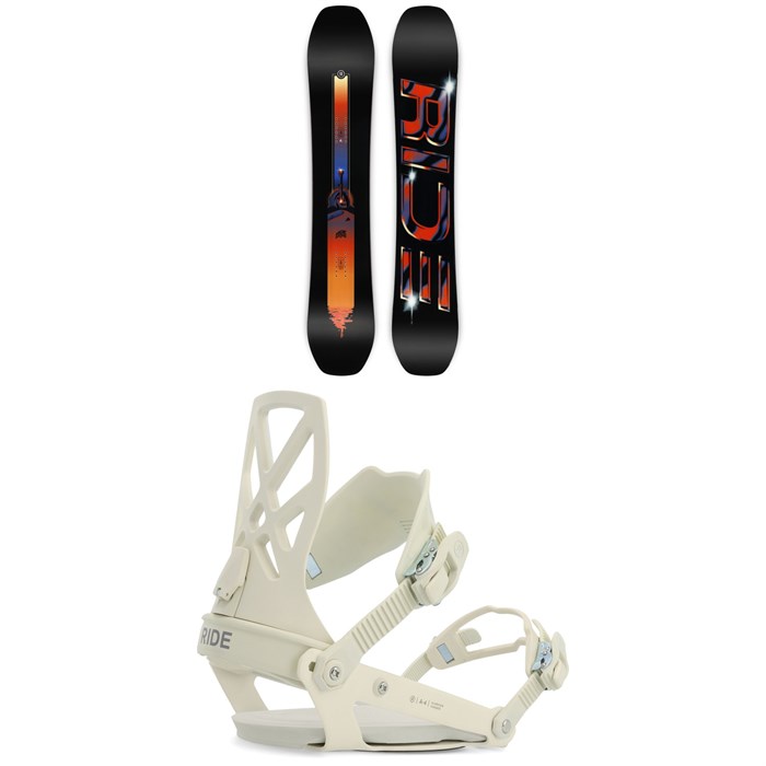 Ride - Shadowban Snowboard + A-4 Snowboard Bindings 2023