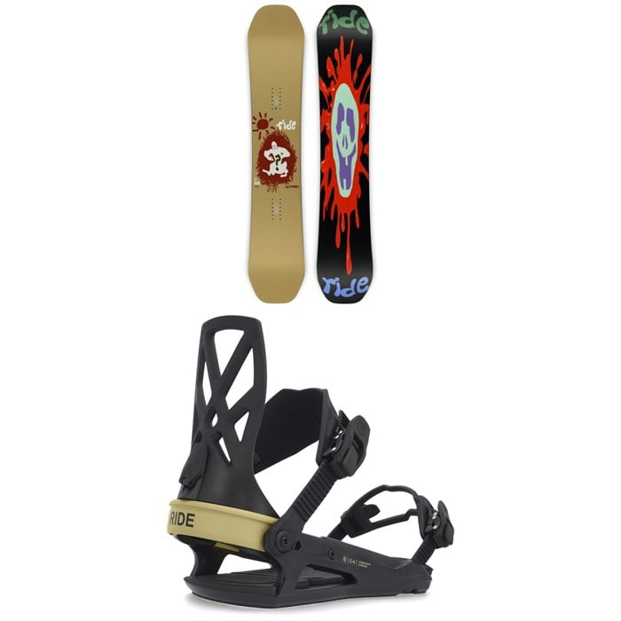 Ride - Ride Kink Snowboard + C-4 Snowboard Bindings 2023