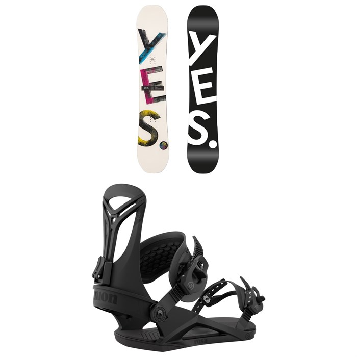 Yes. - Basic Snowboard + Union Rosa Snowboard Bindings - Women's 2023