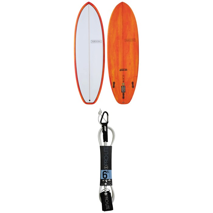 Modern - Highline PU 6'4" Surfboard + Pro-Lite 6.5' FreeSurf Surfboard Leash