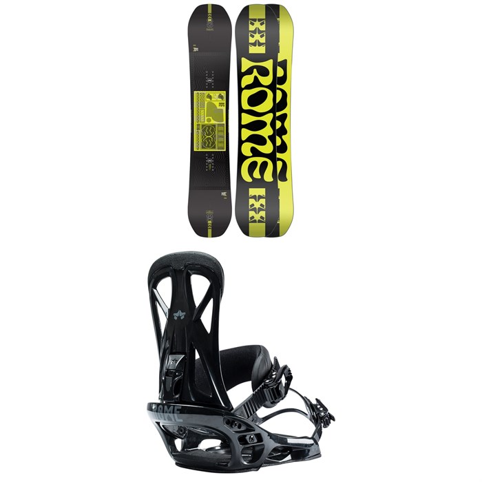Rome - Mechanic Snowboard + United Snowboard Bindings 2023
