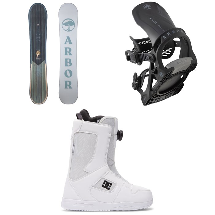 Arbor - Ethos Snowboard +  Acacia Snowboard Bindings + DC Phase Boa Snowboard Boots - Women's 2023