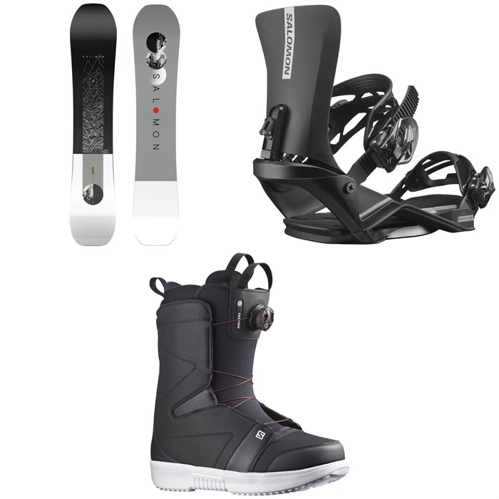 Salomon - Sight Snowboard + Rhythm Snowboard Bindings + Faction Boa Snowboard Boots 2023