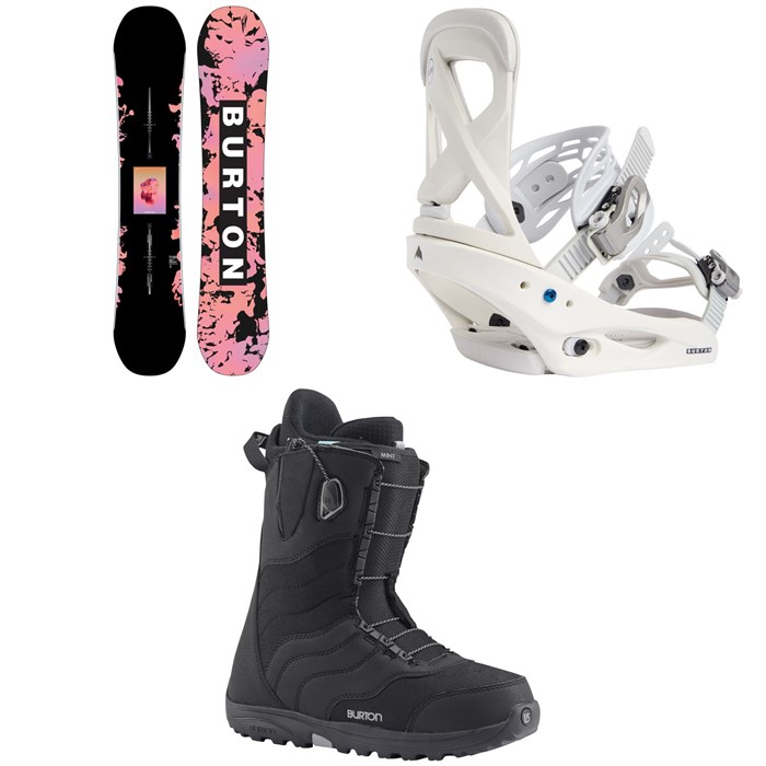 Burton - Yeasayer Snowboard + Scribe Snowboard Bindings + Mint Snowboard Boots - Women's 2023