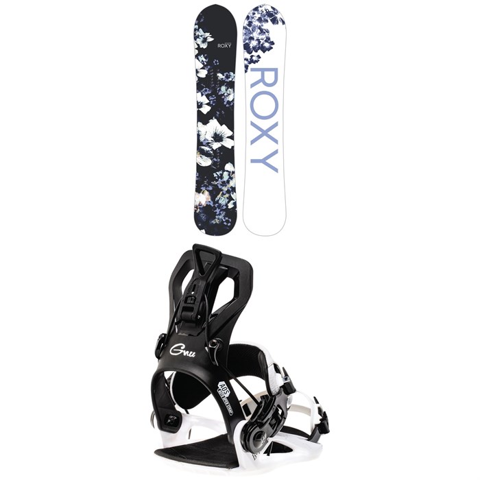 Roxy - Smoothie C2 Snowboard + GNU B-Real Snowboard Bindings - Women's
