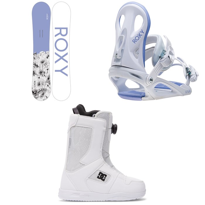 Roxy - Dawn Snowboard + Viva Snowboard Bindings + DC Phase Boa Snowboard Boots - Women's 2023