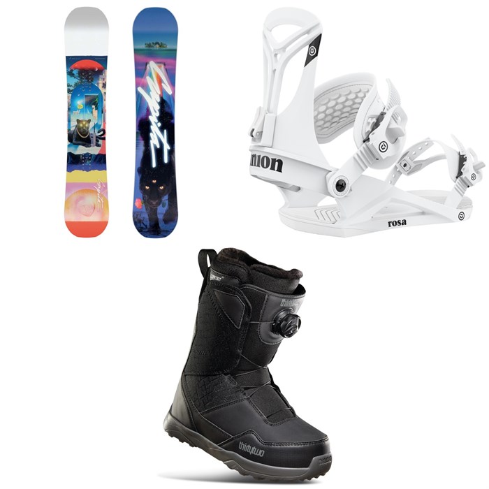 CAPiTA - Space Metal Fantasy Snowboard + Union Rosa Snowboard Bindings + thirtytwo Shifty Boa Snowboard Boots - Women's 2023