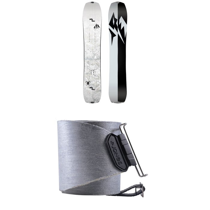 Jones - Solution Splitboard + Nomad Quick Tension Tail Clip Splitboard Skins 2025