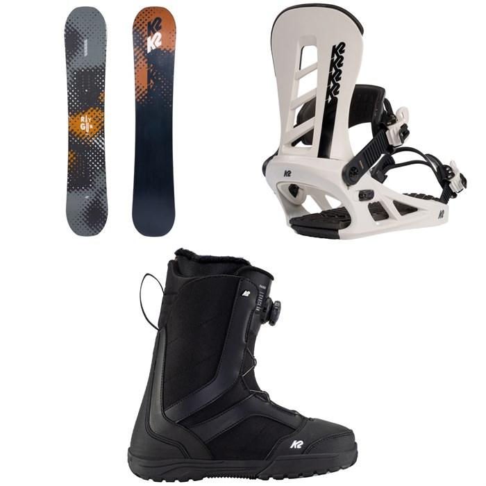 K2 - Raygun Snowboard + Sonic Snowboard Bindings + Raider Snowboard Boots 2023