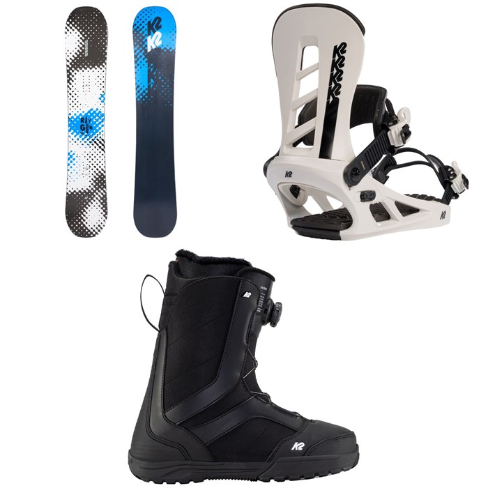 K2 - Raygun Snowboard + Sonic Snowboard Bindings + Raider Snowboard Boots 2023