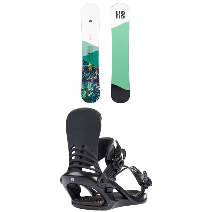 K2 - First Lite Camber Snowboard + Cassette Snowboard Bindings - Women's 2023