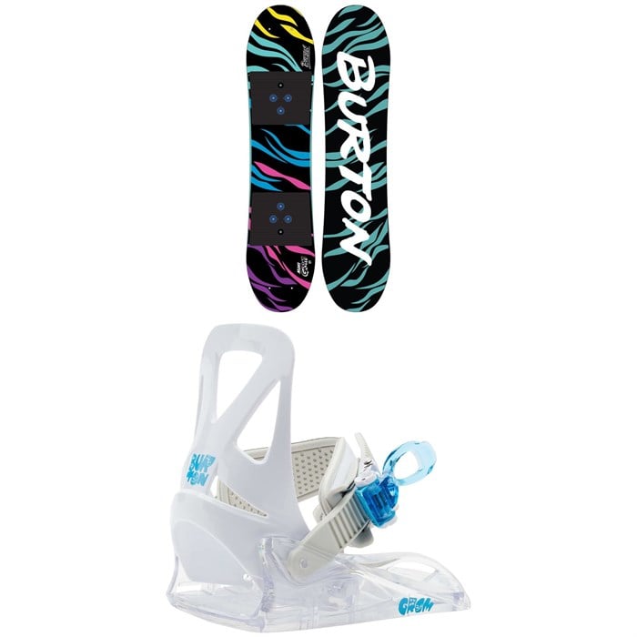 Burton - Mini Grom Snowboard + Mini Grom Snowboard Bindings - Little Kids' 2024